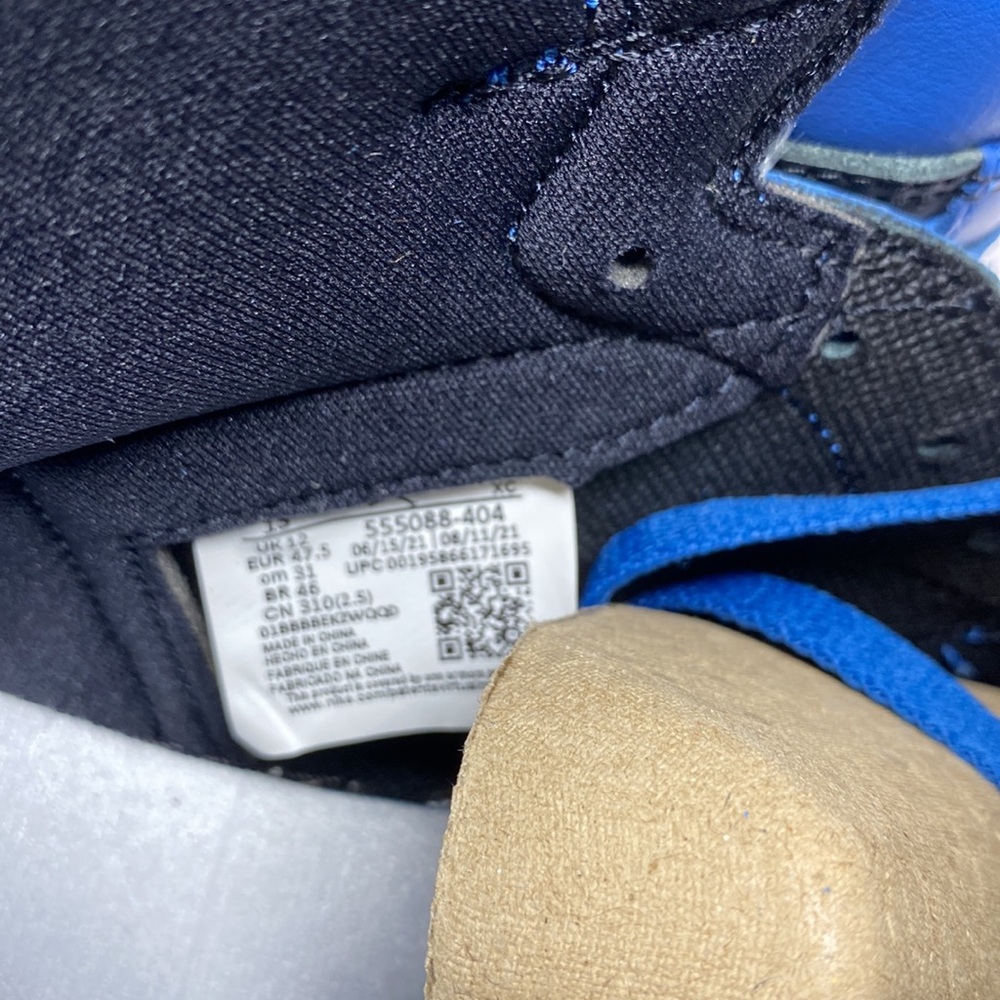 Air Jordan 1 High OG Dark Marina Blue 555088-404 Men's size 13 - Picture 9 of 11